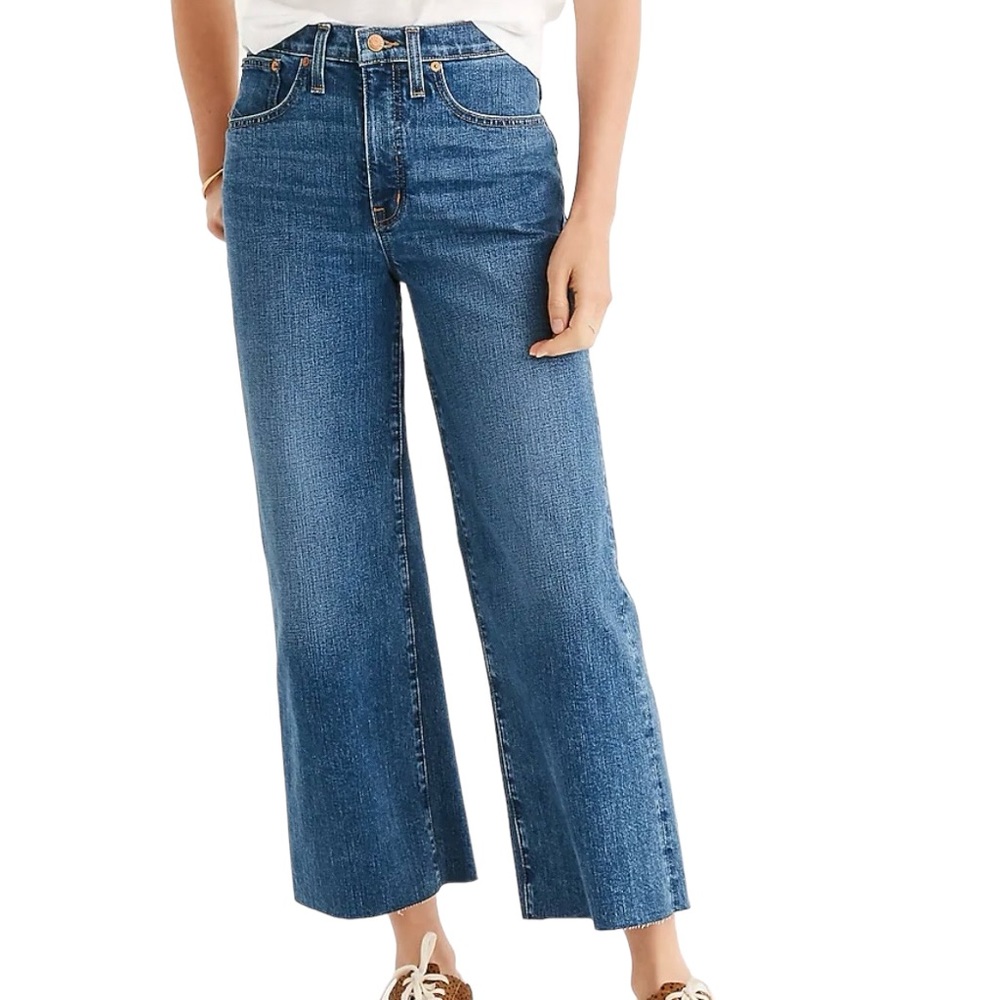 MADEWELL Slim Wide Left Crop High Rise Jeans 29